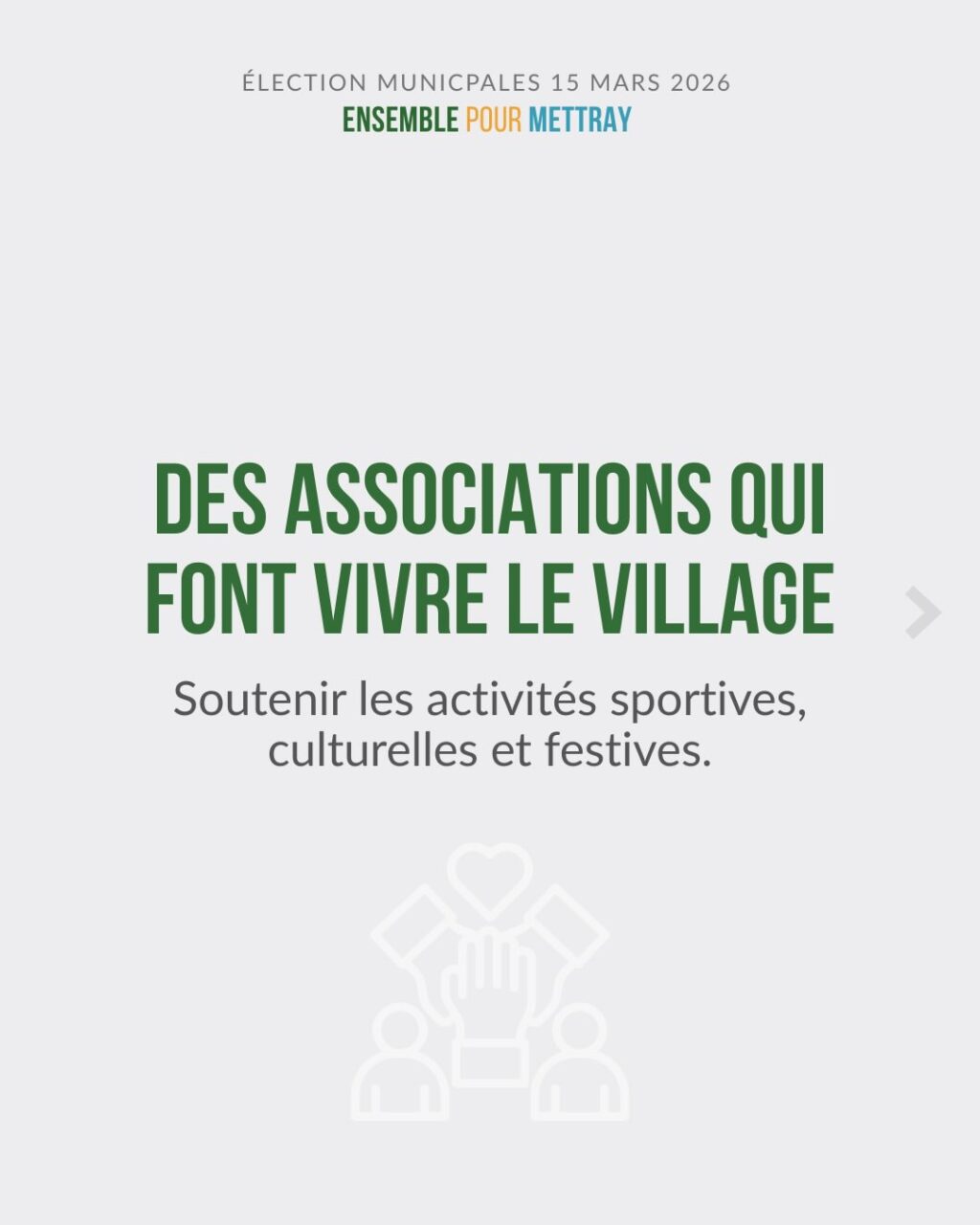 Instagram post from ensemblepourmettray. This post is in position 6.