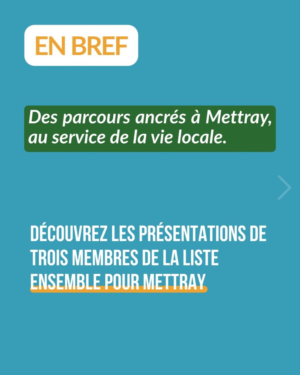 Instagram post from ensemblepourmettray. This post is in position 0.