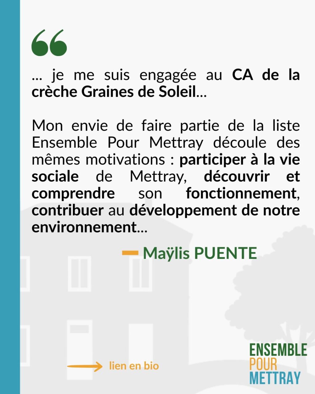 Instagram post from ensemblepourmettray. This post is in position 2.